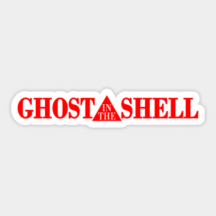 Glitch In The Shell - Red Logo Sticker